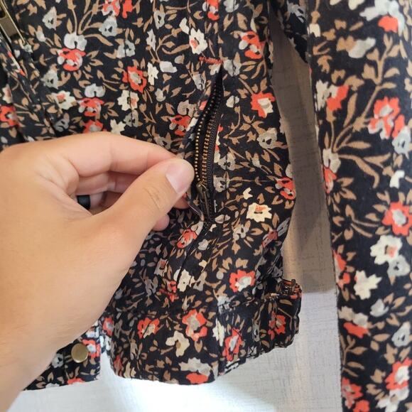 Anthropologie Hei Coat Womens 8 Floral Jacket Blazer Pockets Full Zip Collar - Picture 5 of 12